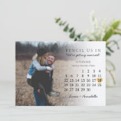 カレンダーの日付を保存する写真2023年11月 招待状 (スタンド正面)