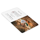 カレンダーの月の結婚発表を保存 マグネット (右側)