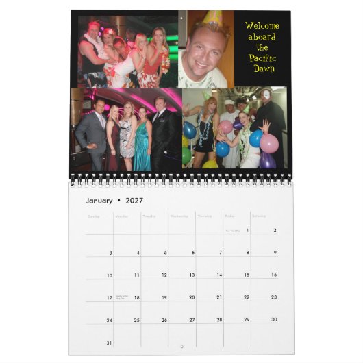 カレンダーの男の子 カレンダー (1月 2027)