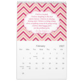 カレンダーの網かけ カレンダー (2月 2027)