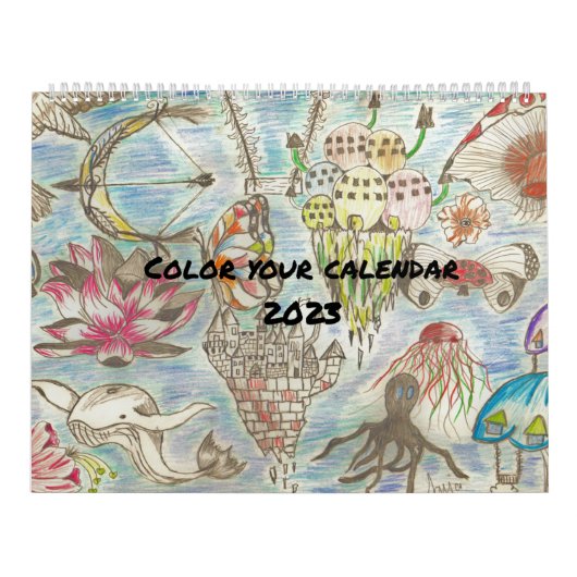 カレンダーの色付けカレンダーに色を付ける カレンダー (カバー)