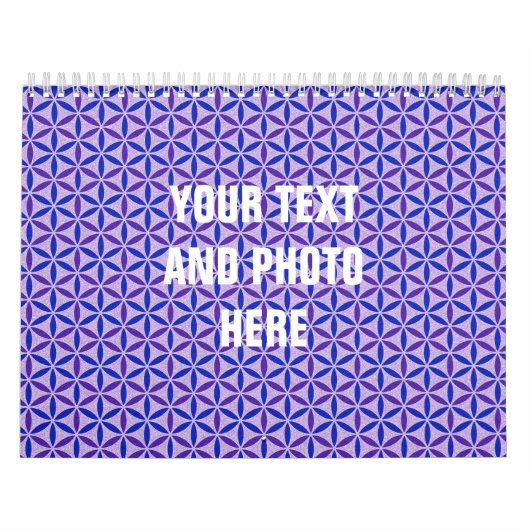 カレンダーの花 – スタンプ模様 – BG 4 カレンダー (カバー)