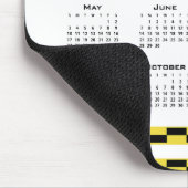 カレンダーの黄色と黒のブロック マウスパッド (コーナー)