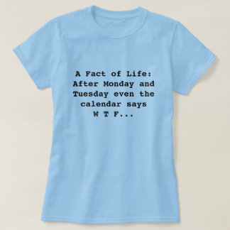 カレンダーはWTFを言います Tシャツ