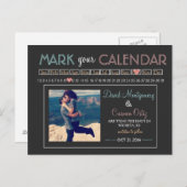 「カレンダーをマーク」日付を保存 案内ポストカード (正面/裏面)