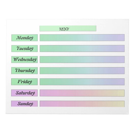 カレンダーを切り離し、メモ付きのノートブックを作成する ノートパッド (正面)