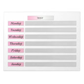 カレンダーを切り離し、メモ付きのノートブックを作成する ノートパッド (正面)