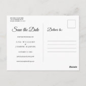 カレンダーキューピッドゴールドラブハートセーブザデート ポストカード (裏面)