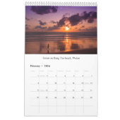 カレンダータイサンセットとサンライズの写真 カレンダー (2月 2026)