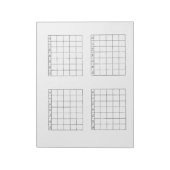 カレンダーパッド白3年 ノートパッド (回転)