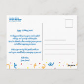 カレンダーページ 7月1日 お誕生日おめでとう ポストカード (裏面)