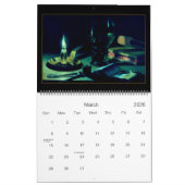 カレンダーヴィンテージスチルライフアート14画像2 カレンダー (3月 2026)