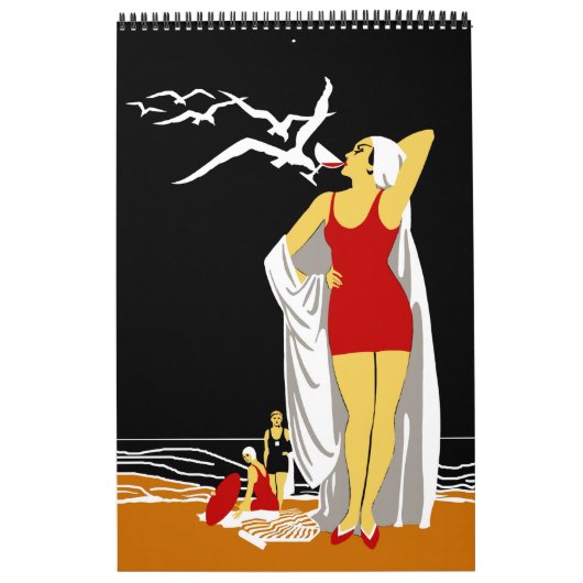 カレンダーヴィンテージレトロ画像ポスター2プレーン カレンダー (カバー)