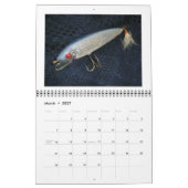 カレンダーヴィンテージ塩水魚釣りプラグ カレンダー (3月 2027)