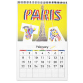 カレンダーヴィンテージ旅行14ポスターEurope plain カレンダー (2月 2026)