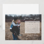 カレンダー写真 保存日付 招待状 (正面/裏面)