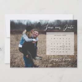 カレンダー写真 Save the Date 招待状