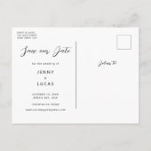 カレンダー写真Save the Date招待状 ポストカード (裏面)