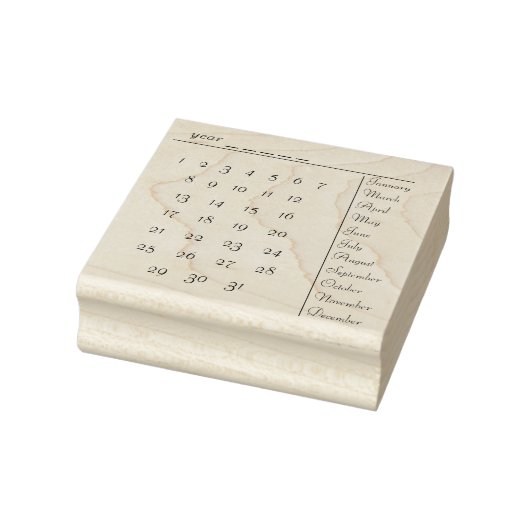 カレンダー切手 ラバースタンプ (スタンプ)