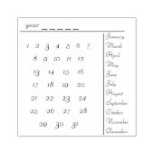 カレンダー切手 ラバースタンプ (インプリント)