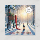 カレンダー新年2026平方ビジネスカード スクエア名刺 (正面)