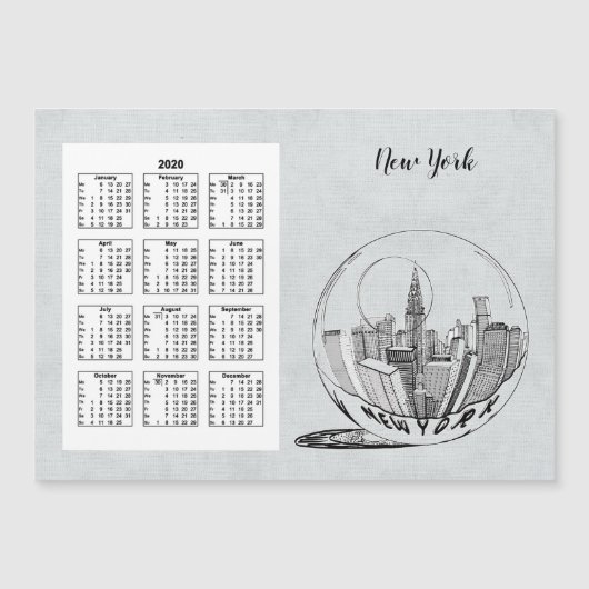 カレンダー旅行シティー通年2020 (正面)