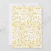 カレンダー日付を保存ゴールデンラブハート紙吹雪 セーブザデート (裏面)