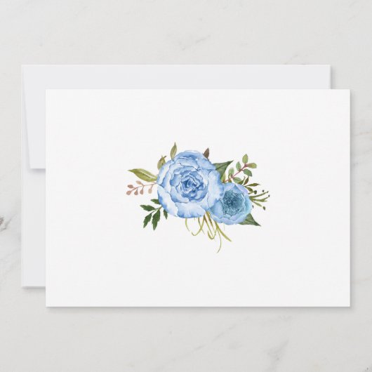 カレンダー日付を保存ピンクのフローラ結婚式の日 招待状 (裏面)