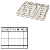 カレンダー月のカスタマイズ可能なチェック・ボード ラバースタンプ (押印)
