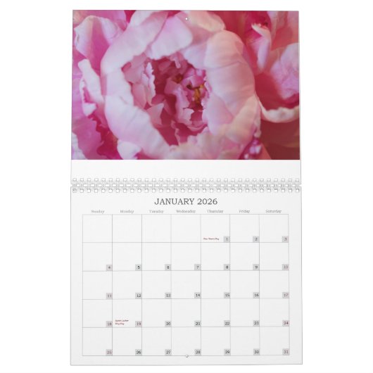 カレンダー牡丹 カレンダー (1月 2026)