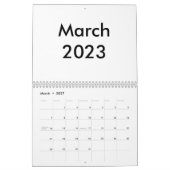 カレンダー空白の2023 (月) カレンダー (3月 2027)