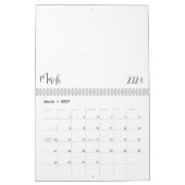 カレンダー空白の2024 (文字付き) カレンダー (3月 2027)