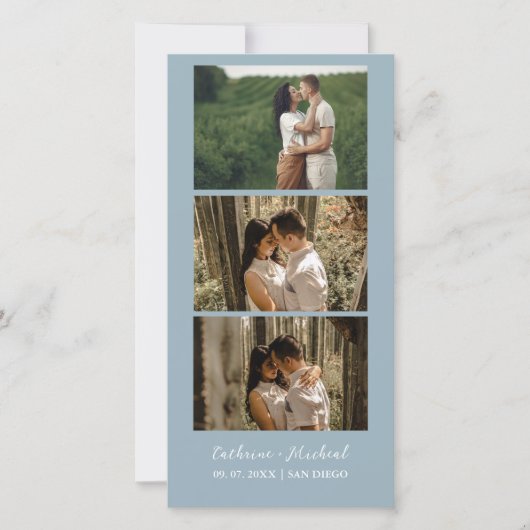 カレンダー結婚のフォトブースのストリップフレ救ーム セーブザデート (正面)