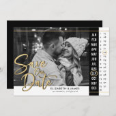カレンダー結婚の写真 セーブザデート (正面/裏面)