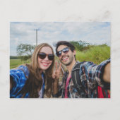 カレンダー金ゴールドハートChalkboard写真Save the Date ポストカード (裏面)