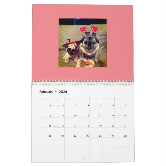 カレンダー (2月 2026)