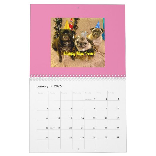 カレンダー (1月 2026)