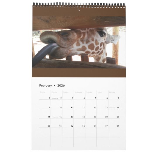 カレンダー (2月 2026)