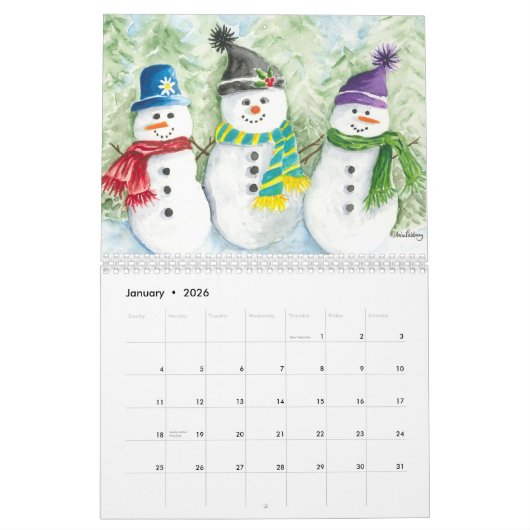 カレンダー (1月 2026)