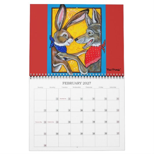 カレンダー (2月 2027)