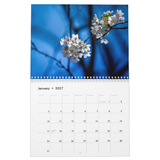 カレンダー (1月 2027)