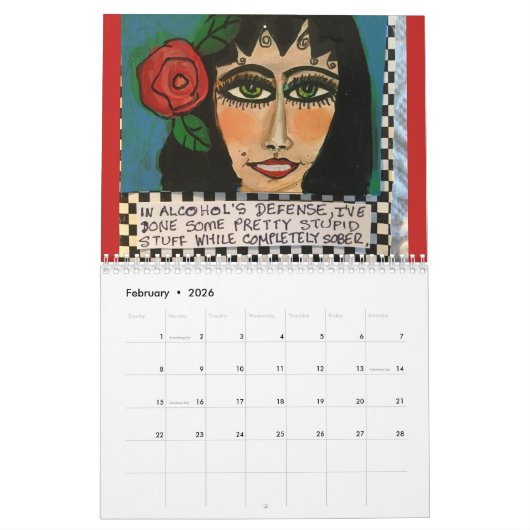 カレンダー (2月 2026)