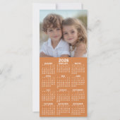 カレンダー1フォトコラージュ – カラー編集可能 – カード (正面)