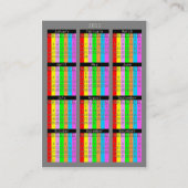 カレンダー2011年 名刺 (裏面)