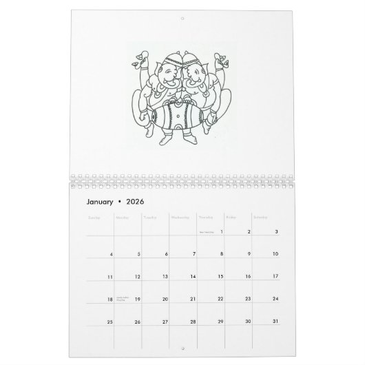 カレンダー2014年 カレンダー (1月 2026)