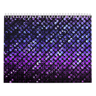 カレンダー2015の紫色水晶きらきら光るなStrass カレンダー