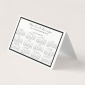 カレンダー2018美しいスタジオヘアドレッサーラッシュext 名刺 (正面)