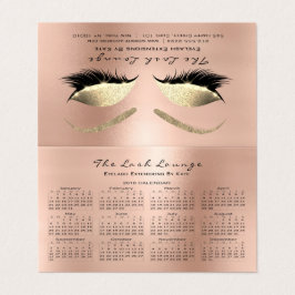 カレンダー2018美しいスタジオラッシュピンクローズ 名刺