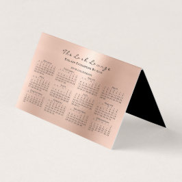 カレンダー2018美しいスタジオラッシュピンクローズ 名刺