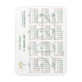 カレンダー2022 for business magnet マグネット (縦)